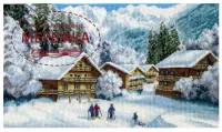 Фото Набір для вишивання хрестиком Чарівна Мить Канікули в Альпах М-579