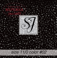 Фото Бісер SJ Designs Glass Seed Beads, 11/0 Black #02