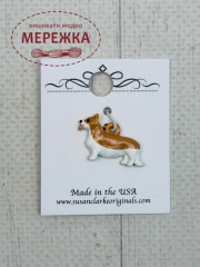 Фото Susan Clarke Originals Corgi Dog Charm C-1381 - Пришивний елемент