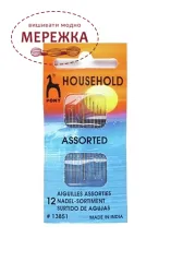 Фото Pony набір асорті побутових голок, 12 шт. 13851