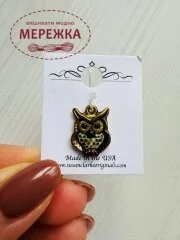 Фото Susan Clarke Originals Owl Charm C-1579 - Пришивний елемент