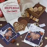 Фото Набір для вишивання хрестиком Сузір'я Єдинорога Трояндове мереживо (дерев'яна основа) 010