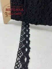 Фото Мереживо чорне, 100% бавовна (168) 55/2
