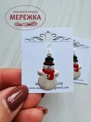 Фото Susan Clarke Originals Snowman C-1690 - Пришивний елемент