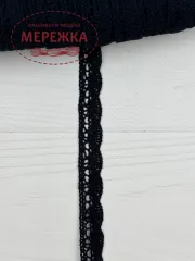 Фото Мереживо чорне (170), 100% бавовна 72/2
