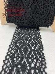 Фото Мереживо чорне, 100% бавовна (175) 195/6