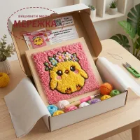 Фото Килимова вишивка Exclusive Art Ципля, 40х40 см. (квадрат)