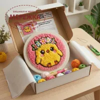 Фото Килимова вишивка Exclusive Art Ципля Лілу, 30 см. (круг)