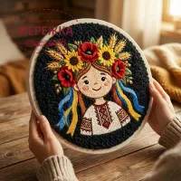 Фото Килимова вишивка Exclusive Art Подолянка, 50 см. (круг)