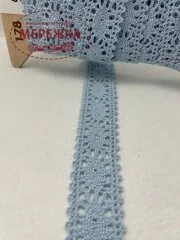 Фото Мереживо голубе, 100% бавовна (178) 82/2