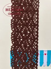 Фото Мереживо коричневе, 100% бавовна 190/6