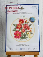 Фото DMC Дикі троянди+пяльця ВК1938