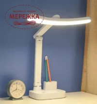 Фото Лампа настільна з акумулятором, біла USB/LED 1968