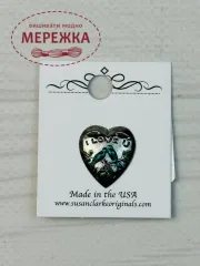 Фото Susan Clarke Originals Lovebird Button BE-197 - Пришивний елемент