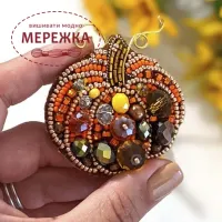 Фото Набір для вишивання бісером Craftway Брошка Гарбузик B-029