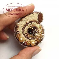 Фото Набір для вишивання бісером Craftway Брошка Мушля B-020