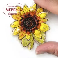 Фото Набір для вишивання бісером Craftway Брошка Сонях B-004