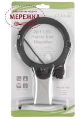 Фото PURElite Лупа універсальна Magnifier-illuminated- hand free- 2 in 1 led CFPL05