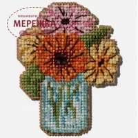 Фото Набір для вишивання хрестиком Mill Hill Mason Jar MH18-2511
