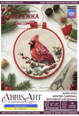 Фото Набір для вишивання хрестиком AbrisArt Зимовий кардинал AHM-096