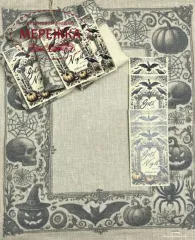 Фото Рівномірне полотно The Primitive Hare ручного фарбування Goth Night Linen 30 ct