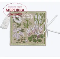 Фото Набір для вишивання хрестиком Le Bonheur des Dames Etui A Aiguilles Fleurs Blanches 3481