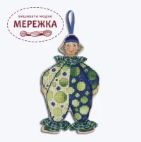 Фото Набір для вишивання хрестиком Le Bonheur des Dames Mister Clown in blue and tartan 2646