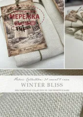 Фото Рівномірне полотно The Primitive Hare ручного фарбування Winter Bliss line 30 ct