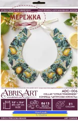Фото Набір для вишивання бісером AbrisArt Комірець "Цитрусова ніжність" ADC-006