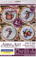 Фото Набір для вишивання хрестиком AbrisArt Тепло Різдва (на канві з малюнком) AHM-E-002