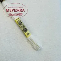 Фото Рівномірне полотно Sotema Puro Lino Ricamo 20L 38 ct Candido