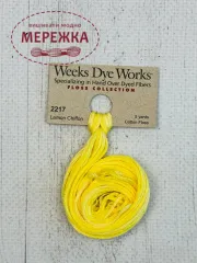 Фото Муліне ручного фарбування Weeks Dye Works Lemon Chiffon 2217