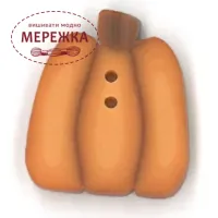 Фото Just Another Button Гудзик Tiny Golden Pumpkin 2241.T