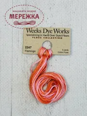 Фото Муліне ручного фарбування Weeks Dye Works Flamingo 2247