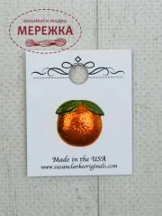 Фото Susan Clarke Originals Orange Button BE-230 - Пришивний елемент