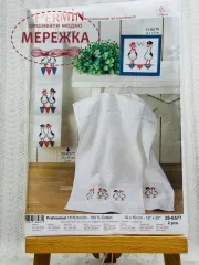 Фото Набір для вишивання хрестиком Permin Рушник Ванна, 2 штуки 28-6577