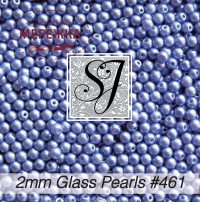 Фото SJ Designs Glass Pearls, 2 mm Perwinkle #461