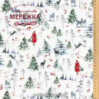 Фото Декоративні тканини Acufactum Baumwollstoff Winterspaziergang 3523-2012