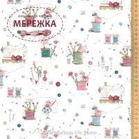 Фото Декоративна тканина Acufactum Stoff Fadenspiel 145см, 100% бавовна 3523-942