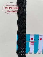 Фото Мереживо чорне Польща 100% бавовна 37/1