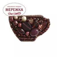 Фото Набір для вишивання бісером Craftway Брошка Горнятко кави B-007