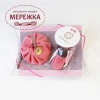 Фото Cohana Подарунковий набір: міні-ножиці Seki Mini Scissors та міні-сумка зі шнурком Mini Drawstring Pouch Set, Pink 45-402