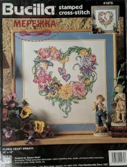 Фото Набір для вишивання Bucilla Floral Heart Wreath 41075