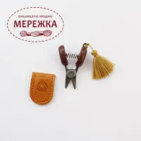 Cohana Міні-ножиці Seki Yellow з китичкою фото