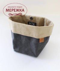 Фото Полотняна сумка для рукоділля Cohana Waxed Canvas Accessory Pouch, Dark Grey 45-130