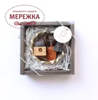 Cohana Подарунковий набір: міні-ножиці Seki та подушечка для шпильок Mini Masu Grey фото