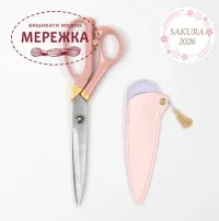 Фото Seki Sakura Sewing Shears with Lacquered Handles and Gold Leaf Accents 45-411