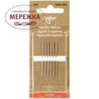 Фото Anchor набір гобеленових голок №24, 6 штук 5001.024