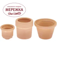 Фото Rico мініатюра Горшики керамічні, 3 шт 500535