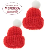 Фото Rico мініатюра Шапка червона, 2 шт. 500841